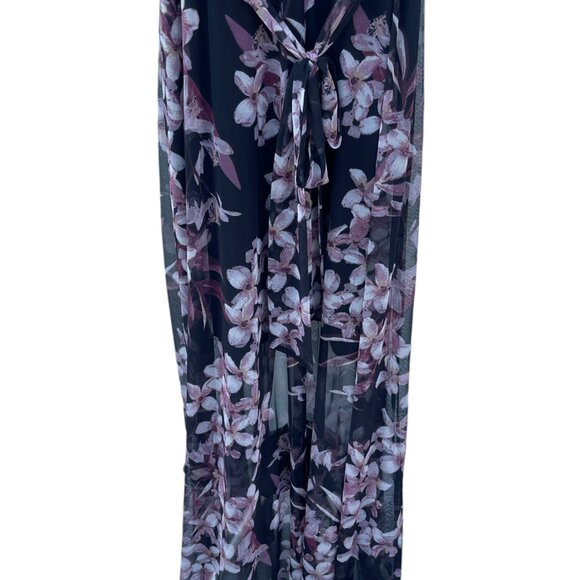 NWT Connected Apparel Floral Print High-Low Maxi Dress Size 12 - Picture 12 of 12